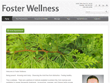 Tablet Screenshot of fosterwellness.com